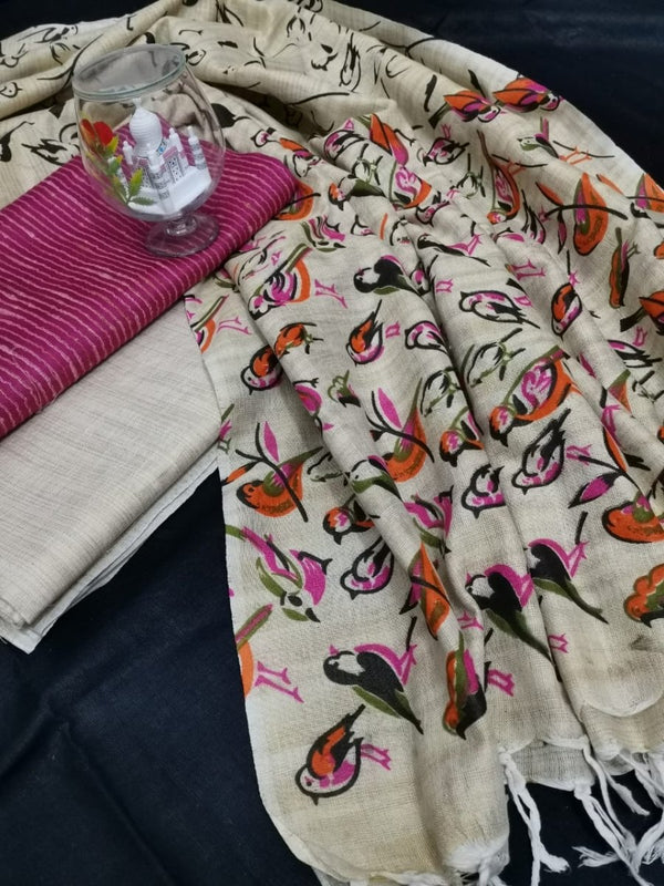 Bhagalpuri Cotton Salwar Suit - Leheriya