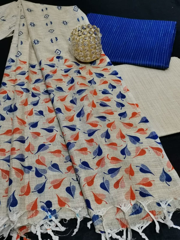 Bhagalpuri Cotton Salwar Suit - Leheriya