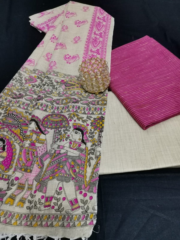 Bhagalpuri Cotton Salwar Suit - Leheriya