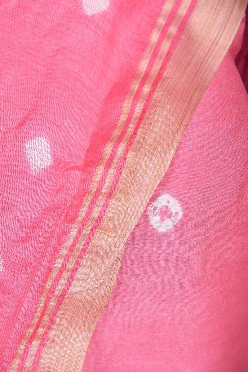 Bhagalpuri Handloom Silk Salwar Suit with Tie and Dye Pattern - Leheriya