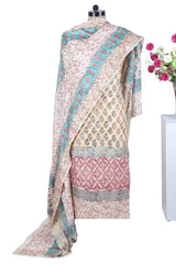 Bhagalpuri Handloom Silk Suit with silk dupatta - Leheriya