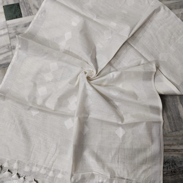 Bhagalpuri Semi Linen Buta Dupatta - Leheriya