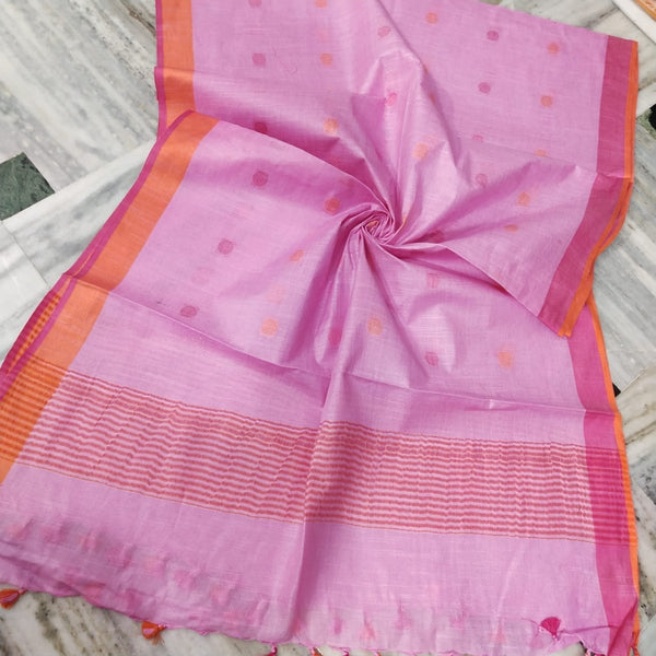 Bhagalpuri Semi Linen Buta Dupatta - Leheriya