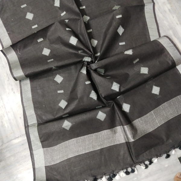 Bhagalpuri Semi Linen Buta Dupatta - Leheriya