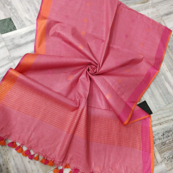 Bhagalpuri Semi Linen Buta Dupatta - Leheriya