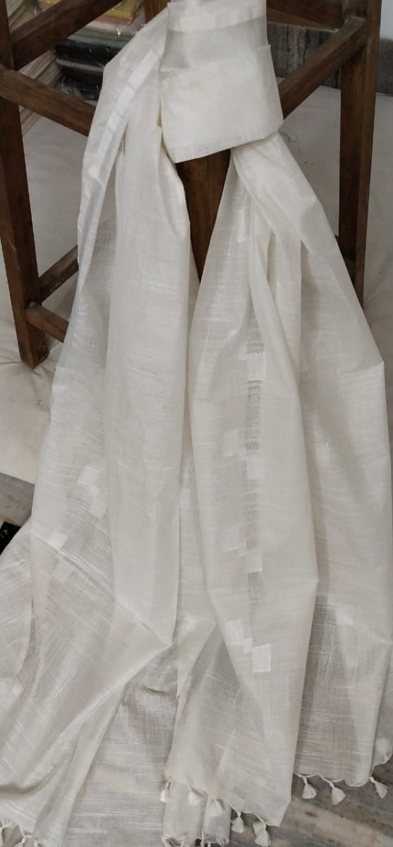 Bhagalpuri Semi Linen Vidiya Butta Dupatta - Leheriya