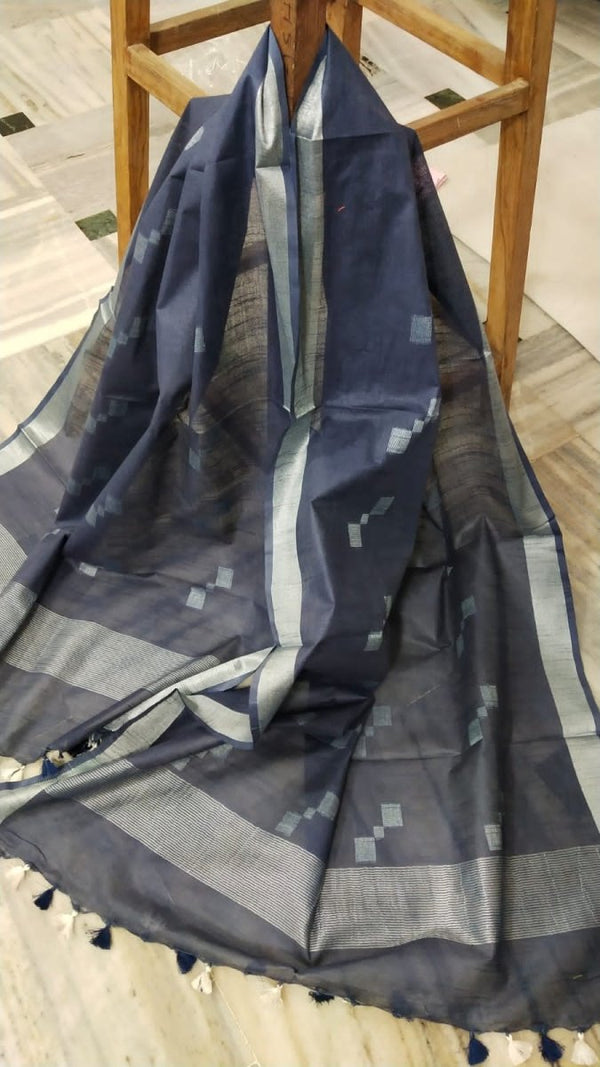 Bhagalpuri Semi Linen Vidiya Butta Dupatta - Leheriya