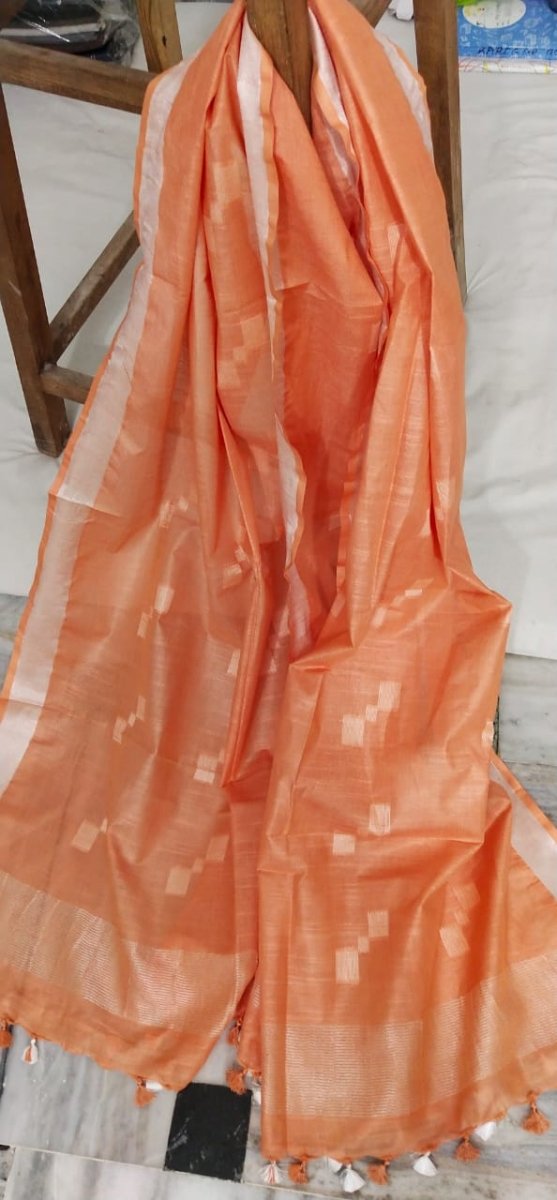 Bhagalpuri Semi Linen Vidiya Butta Dupatta - Leheriya