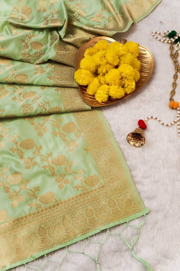 Elegant Paithani Silk Dupatta - Leheriya