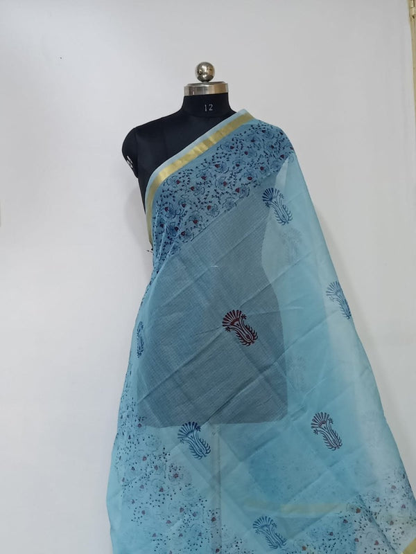 Kota Doria Cotton Dupatta - Leheriya