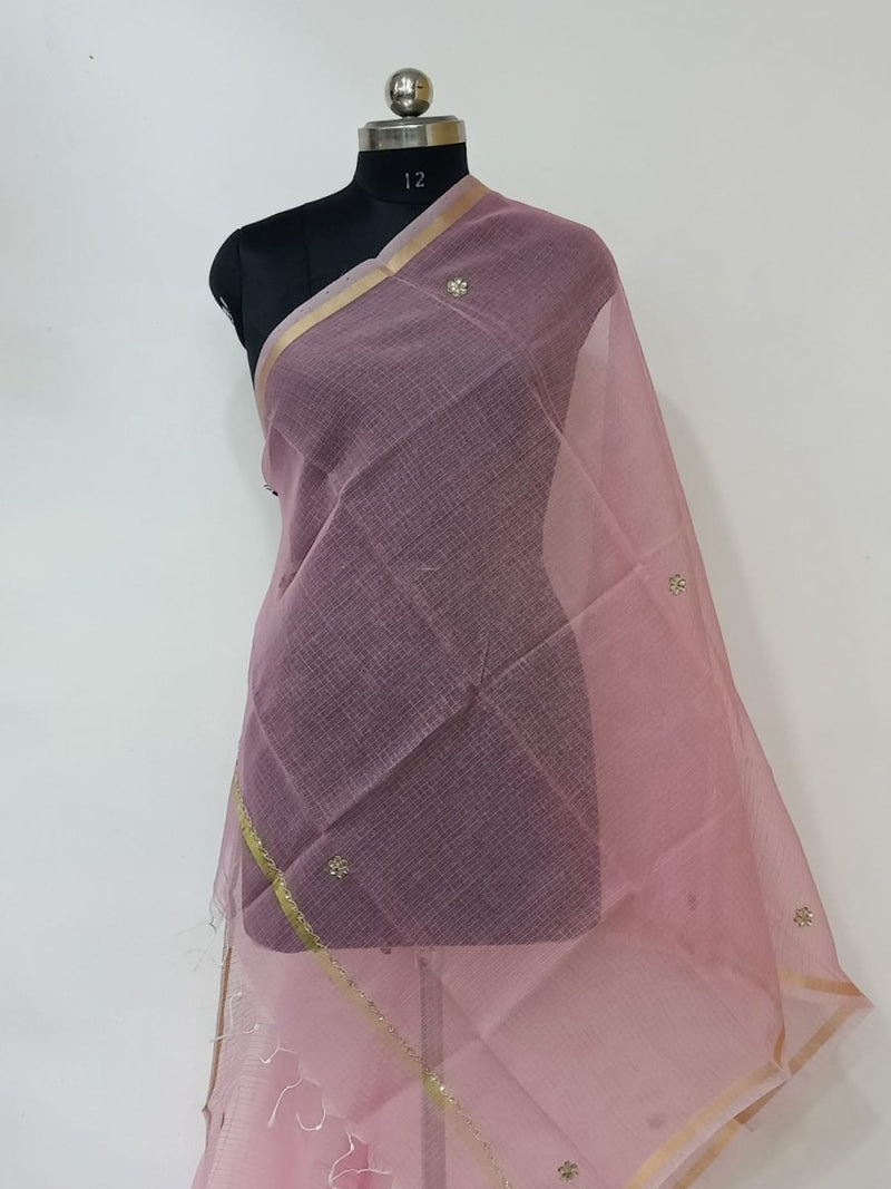 Kota Doria Cotton Dupatta - Leheriya