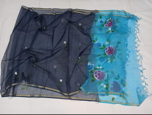 Kota Doria Pure Cotton Dupatta - Leheriya