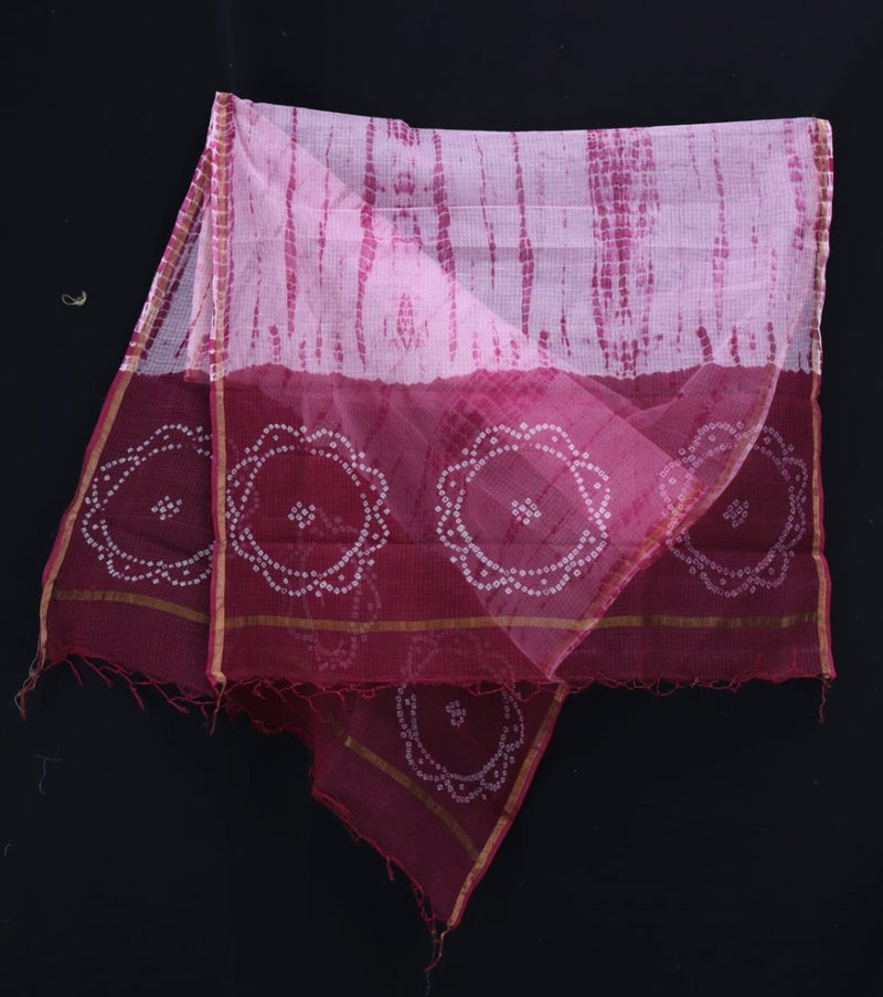 Kota Doria Pure Cotton Dupatta - Leheriya