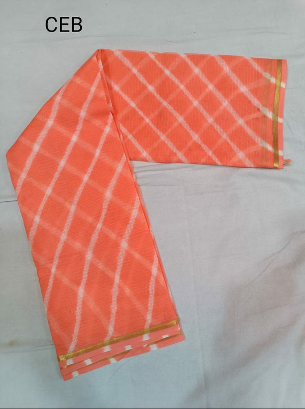 Kota Doria Pure Cotton Dupatta - Leheriya