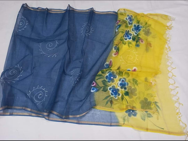 Kota Doria Pure Cotton Dupatta - Leheriya