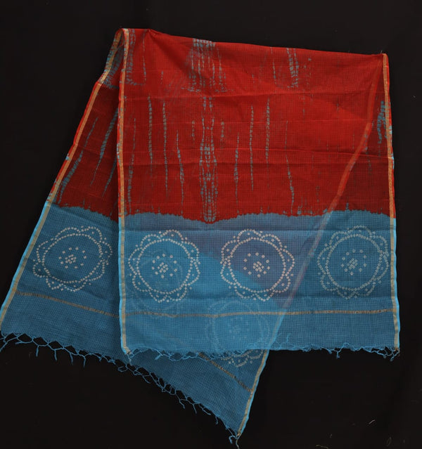 Kota Doria Pure Cotton Dupatta - Leheriya