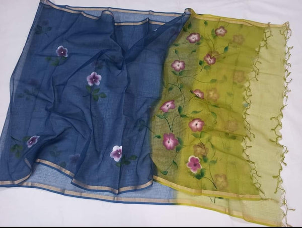 Kota Doria Pure Cotton Dupatta - Leheriya