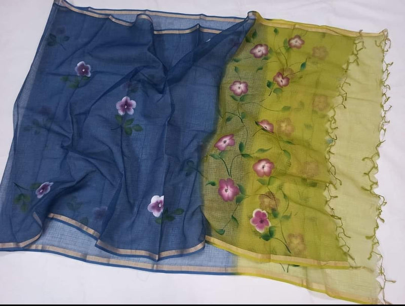 Kota Doria Pure Cotton Dupatta - Leheriya