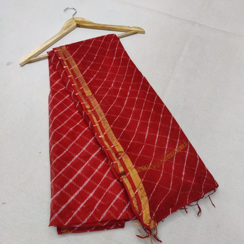 Kota Doria Pure Cotton Dupatta - Leheriya