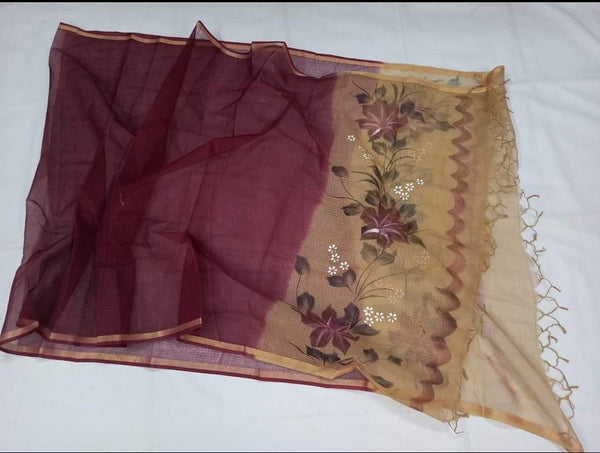 Kota Doria Pure Cotton Dupatta - Leheriya