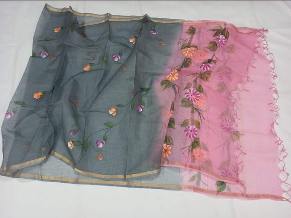 Kota Doria Pure Cotton Dupatta - Leheriya