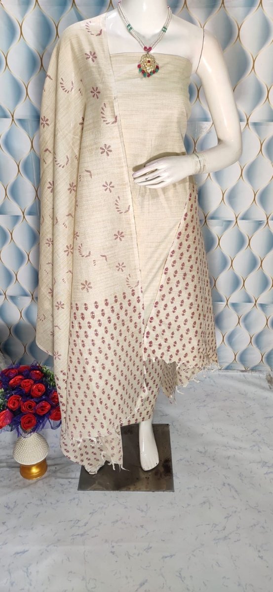 Madhubani Print 3pc Salwar Suit - Leheriya