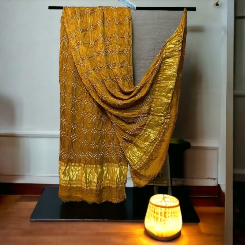 Modal Silk Bandhani Dupatta - Leheriya