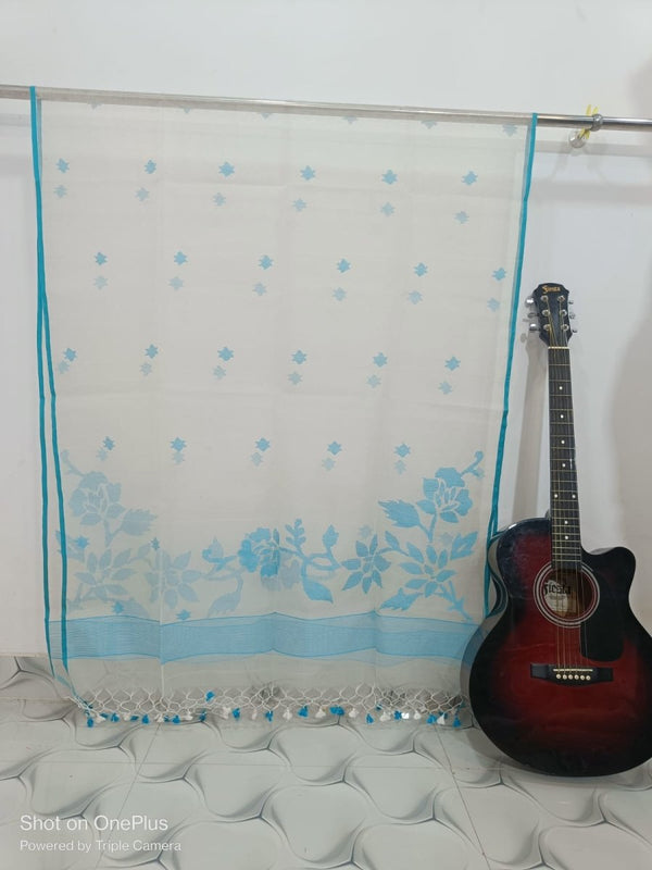 Original Woven Jaal Muslin Jamdani Dupatta - Leheriya