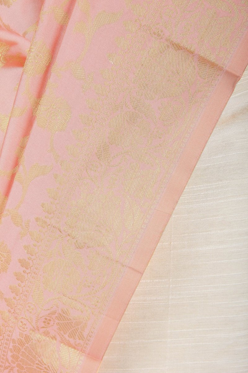 Pastel Pink Color Banarasi Dupatta - Leheriya