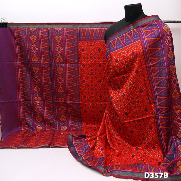 Patola Print Silk Premium Quality Dupatta - Leheriya