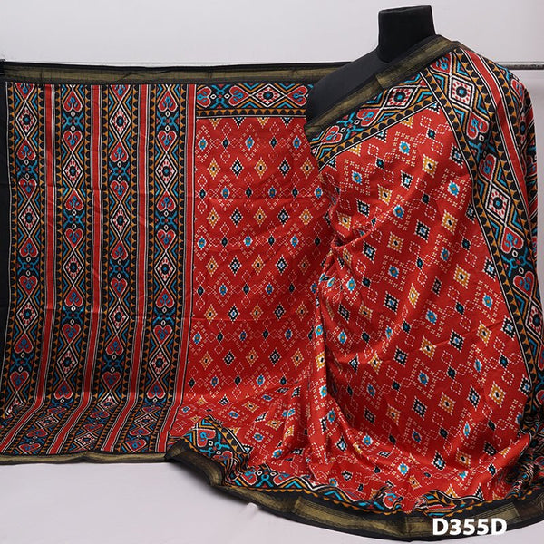 Patola Print Silk Premium Quality Dupatta - Leheriya