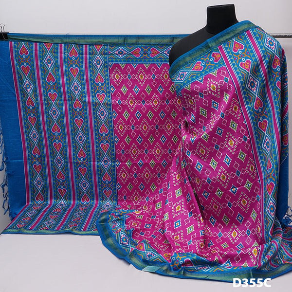 Patola Print Silk Premium Quality Dupatta - Leheriya