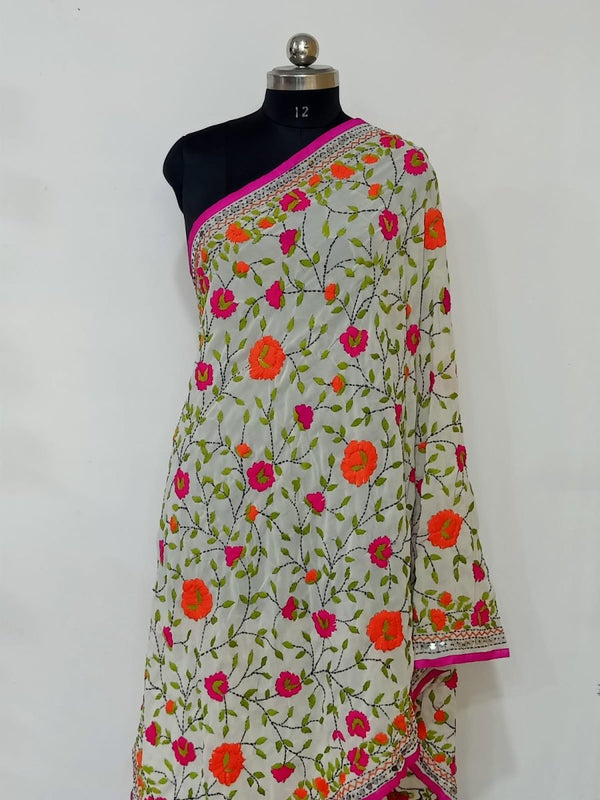 Phulkari Dupatta - Leheriya