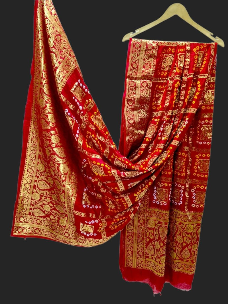 Premium Banarasi Bandhej Ghatchola Dupattas - Leheriya