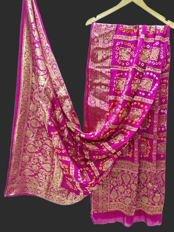 Premium Banarasi Bandhej Ghatchola Dupattas - Leheriya