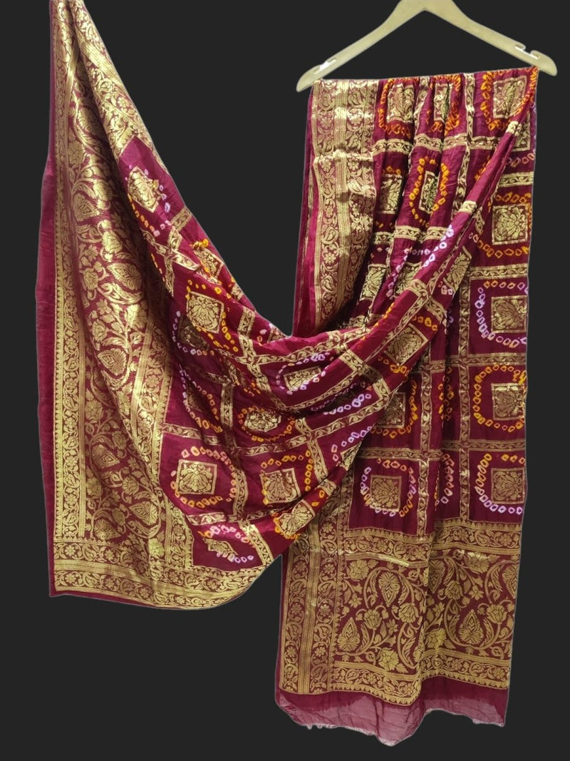 Premium Banarasi Bandhej Ghatchola Dupattas - Leheriya