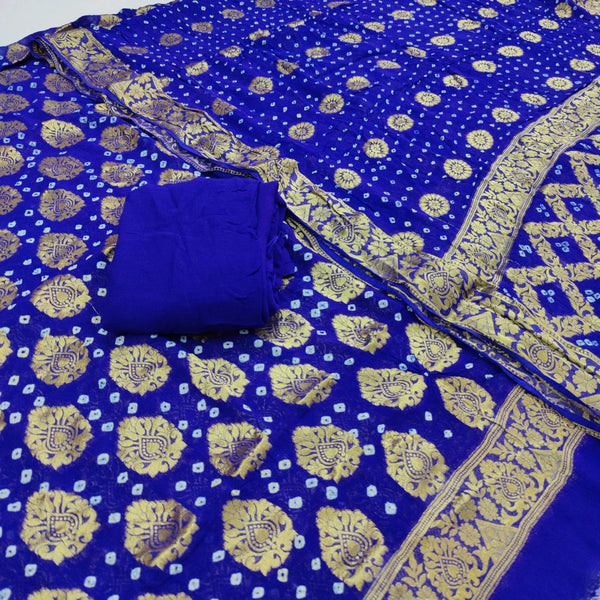 Premium Georgette Banarasi Bandhej Gharchola Dupattas - Leheriya