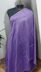 Premium Plain Cotton Silk Dupatta Lavender Color - Leheriya