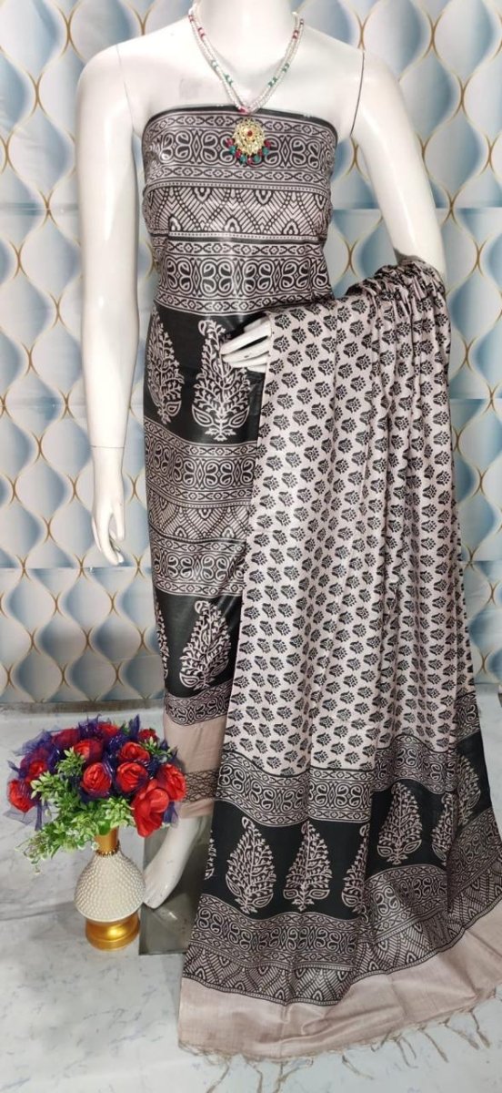 Premium Quality Cotton Silk Block Printed Salwar Suit - Leheriya