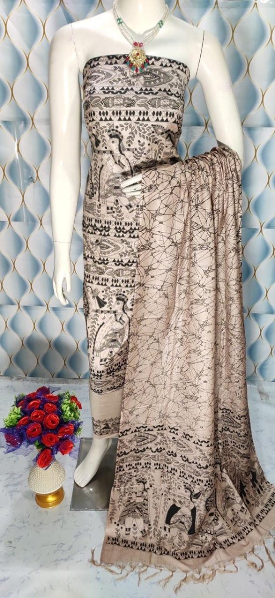 Premium Quality Cotton Silk Block Printed Salwar Suit - Leheriya