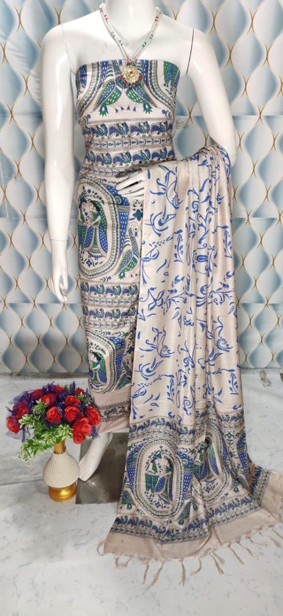 Premium Quality Cotton Silk Block Printed Salwar Suit - Leheriya