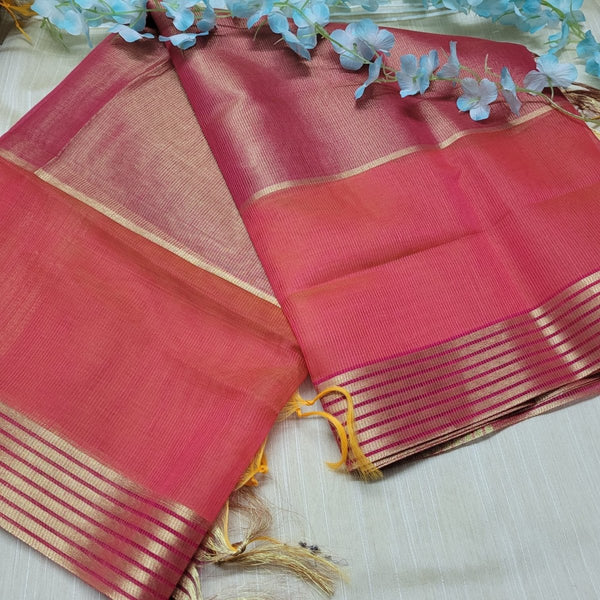 Premium Quality Silk Tissue Dupatta - Leheriya