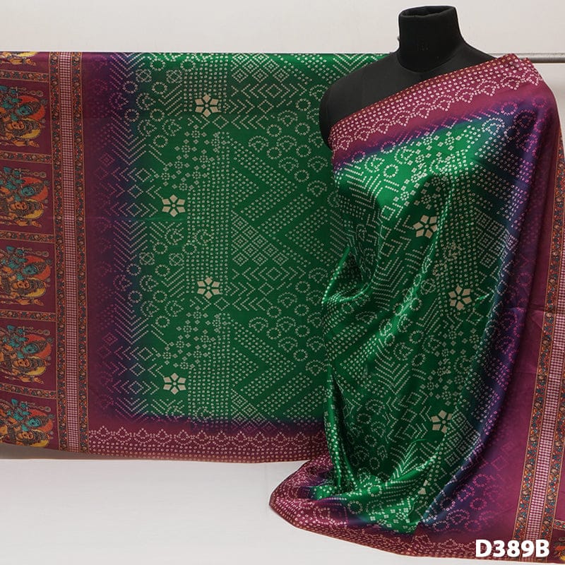 Printed Bandhani Silk Dupatta - Leheriya