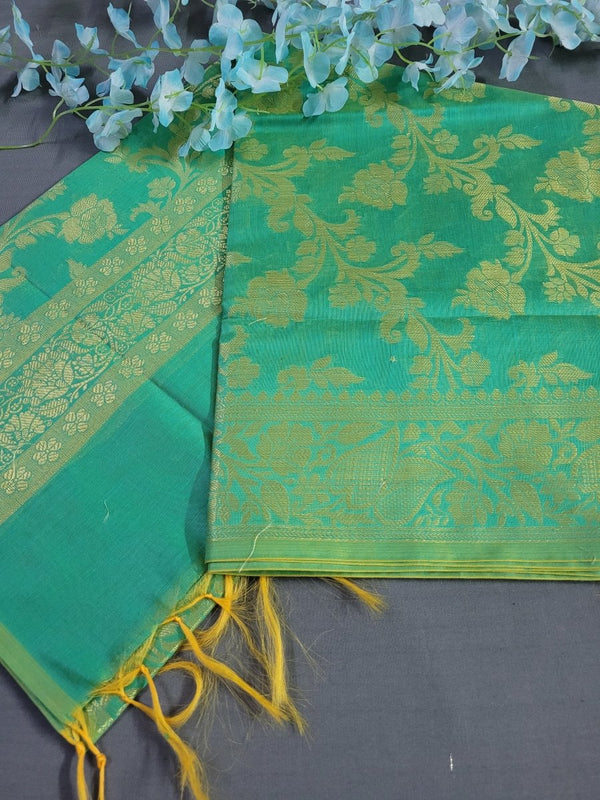 Pure Banarasi Cotton Silk Dupatta - Leheriya