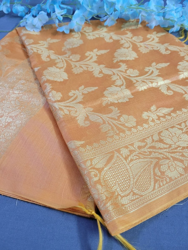 Pure Banarasi Cotton Silk Dupatta - Leheriya