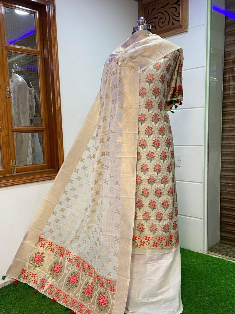 Pure banarasi suits price hotsell