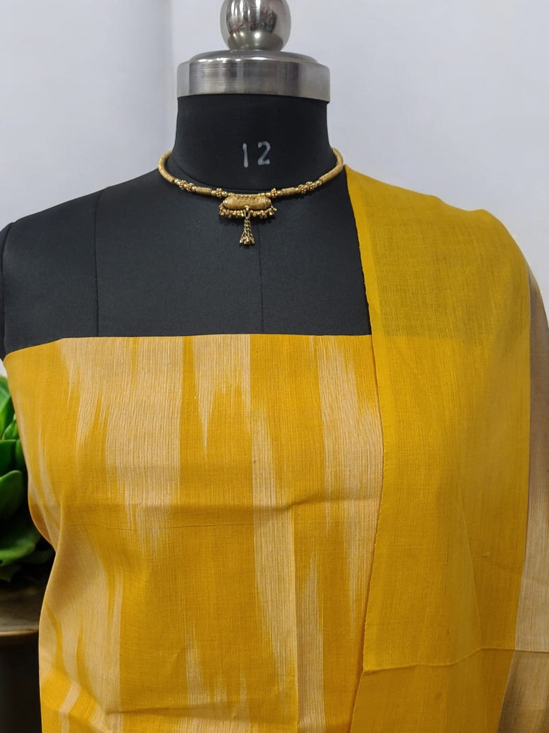 Pure Cotton Ikat Handloom Salwar Suit - Leheriya