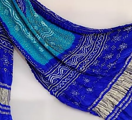 Pure Gaji Silk Bandhani Dupatta - Leheriya