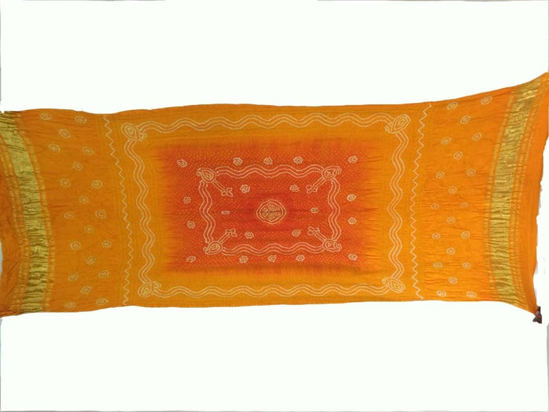 Pure Gaji Silk Bandhani Dupatta - Leheriya