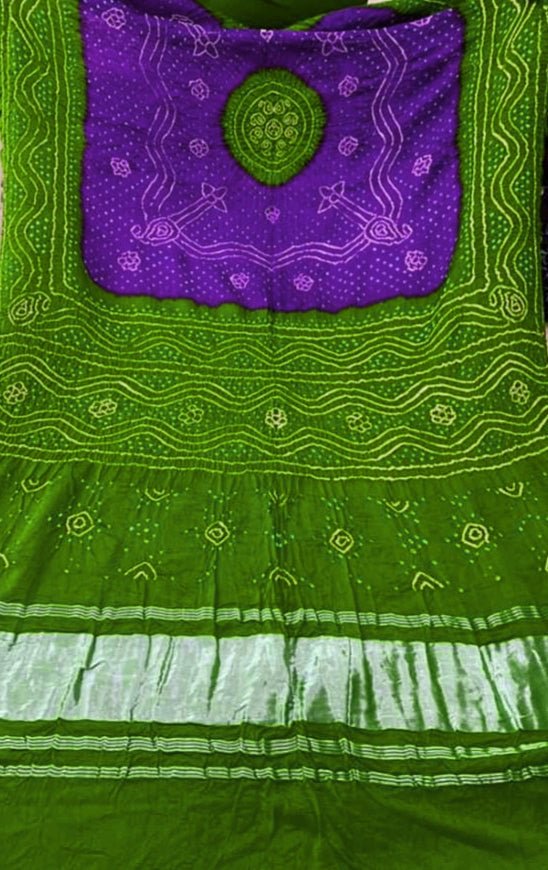 Pure Gaji Silk Bandhani Dupatta - Leheriya